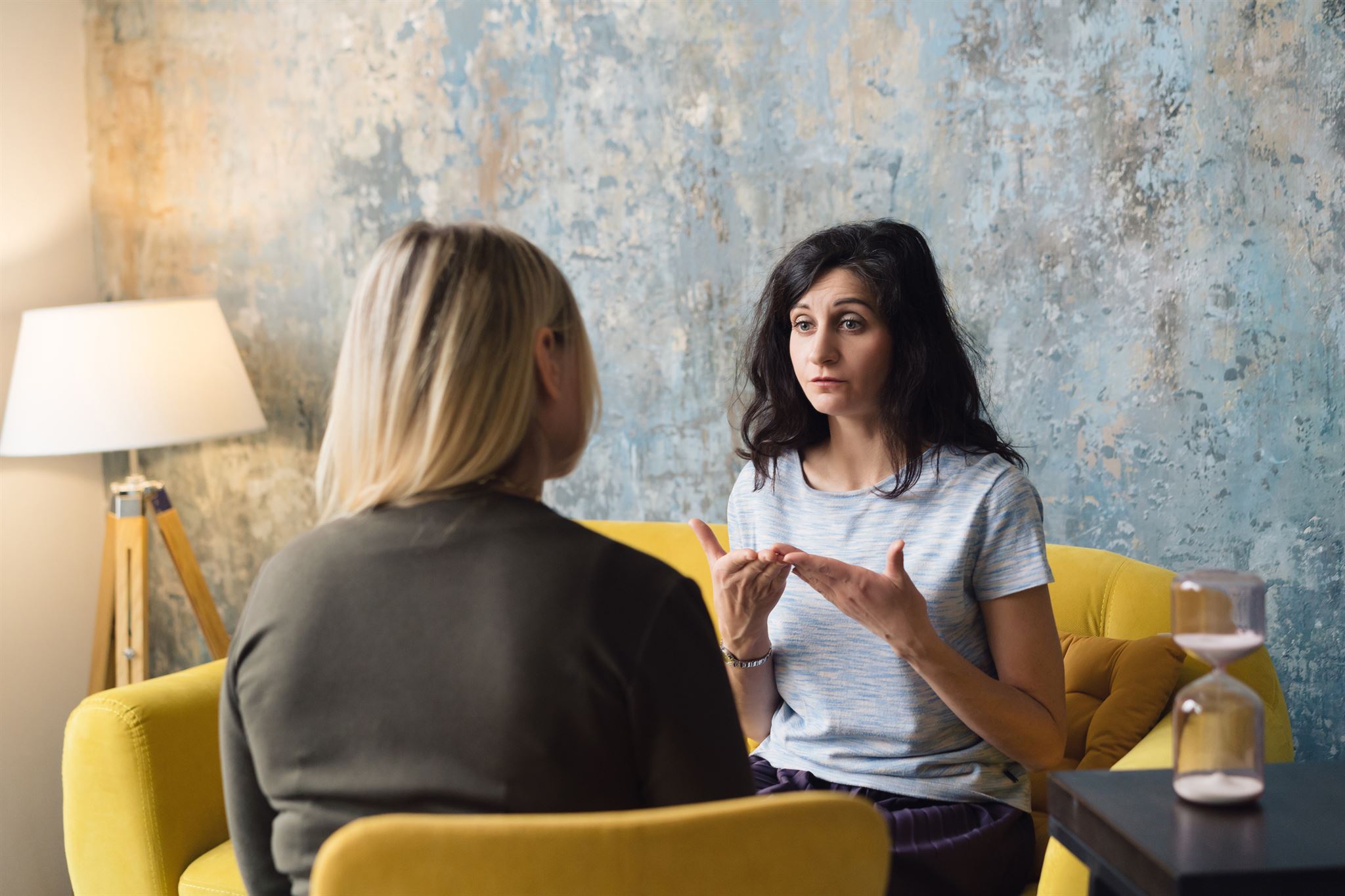 Image showing a person preparing for an interview